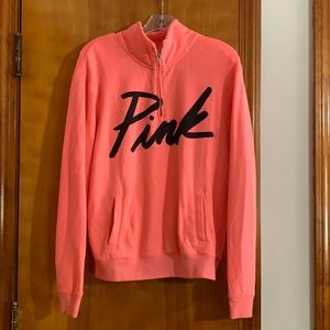 PINK quarter zip sweatshirt